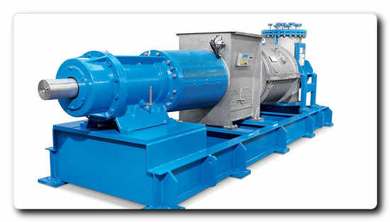 ANDRITZ plug screw feeder used in the new  high-consistency refiner feeding system. “Photo: ANDRITZ”.
