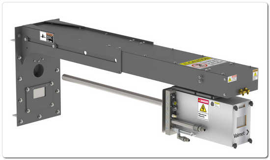 Customized Valmet Furnace Imaging System, Fixed Mount Mid-IR infrared camera is used to monitor the operation of the submerged arc furnace.